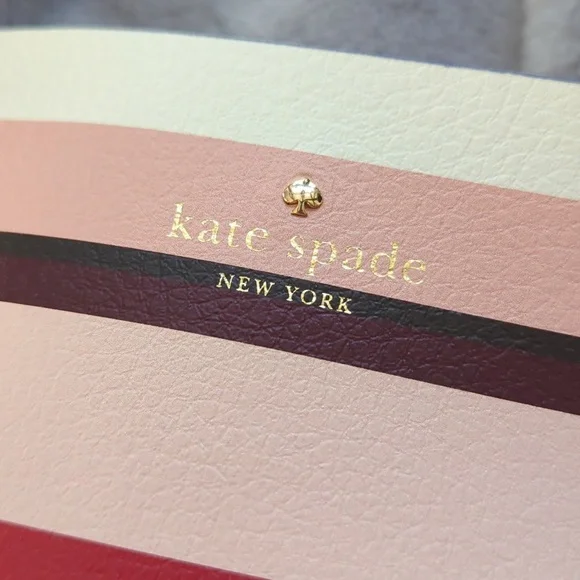 BNWT Kate Spade Multi Stripe Leather Tote Bag Jones Street Stripe Posey - Picture 3 of 7